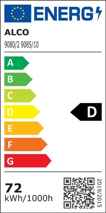 Energie-Label Alco Stehleuchte 9085-10 LED weiss (5400 lm)