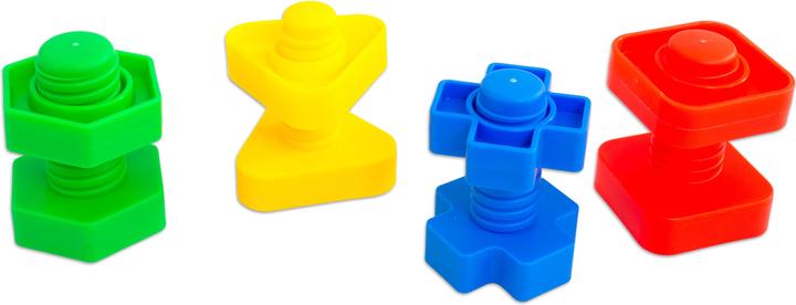 Produktbild Betzold Buntes Schrauben-Spiel, 64-tlg.