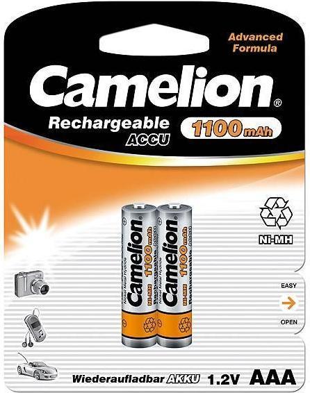 Produktbild Camelion NH-AAA1100-BP2 - Batterie 2 x AAA - NiMH - (wiederaufladbar) (2 Stk., AAA, 1100 mAh, Akku)