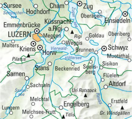 Immagine prodotto Mappa escursionistica del Lago dei Quattro Cantoni