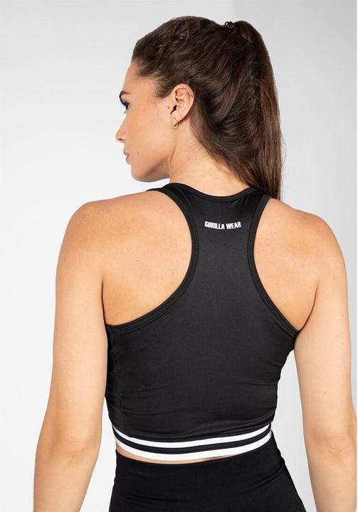 Actual product image Gorilla Wear Mesa Zip Front Crop Top Black (XS)