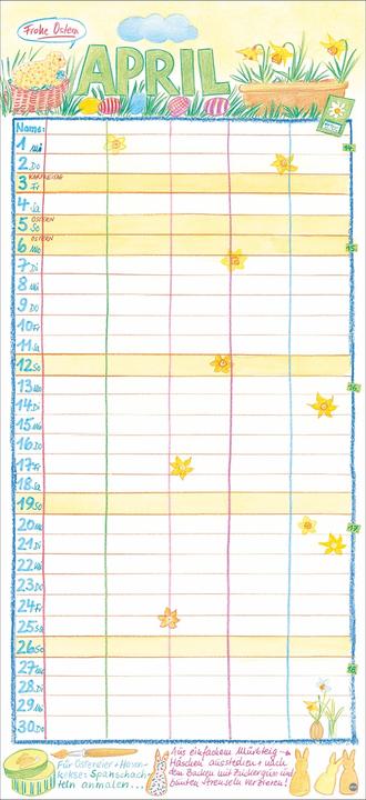 Produktbild Gabi Kohwagner Unser Familienkalender 2026 (Deutsch)