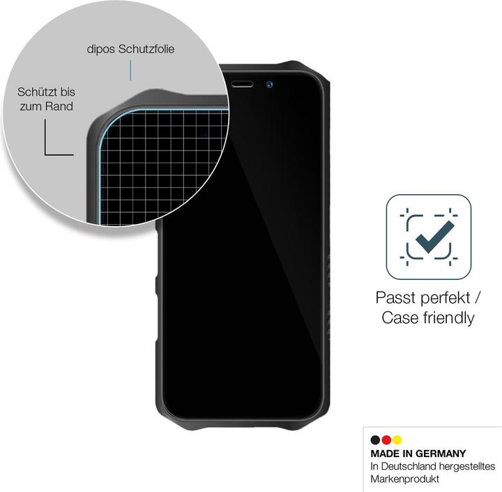 Actual product image Dipos Anti-Shock Screen Protector Clear (1 Piece, Oucitel K12)