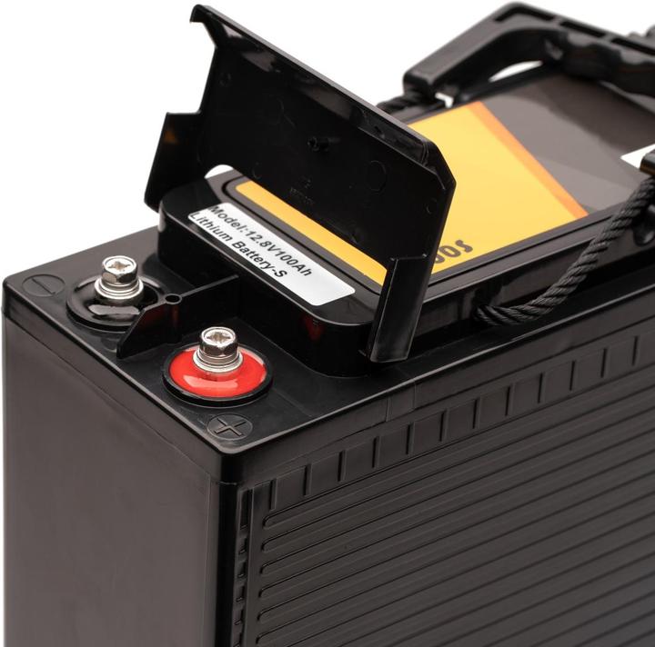 Image du produit Acconic A100S LiFePO4 12V Lithium Slim Batterie d'alimentation 100Ah (12 V, 100 Ah)