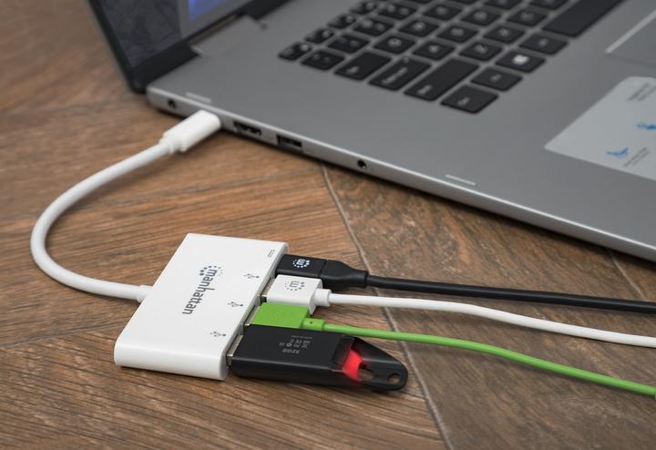 Immagine prodotto Manhattan SuperSpeed (USB-C, 4 Porti)