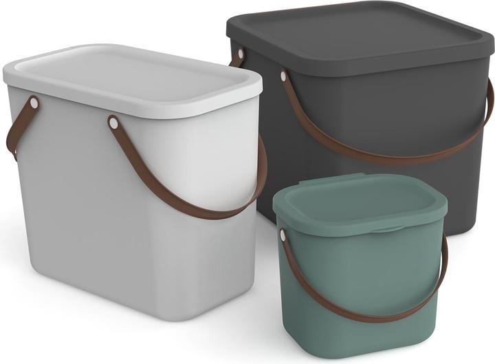 Actual product image Rotho Bag container for Segregacji Albula 25L white matt (23.5 x 40 cm, 25 l)