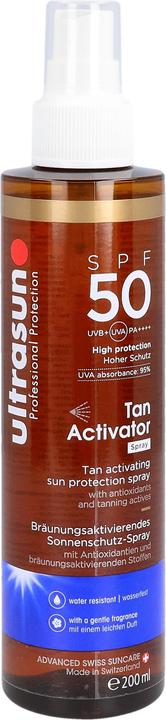 Actual product image Ultrasun Tan Activator SPF50 Spr 200ml (Sun spray, SPF 50, 200 ml)