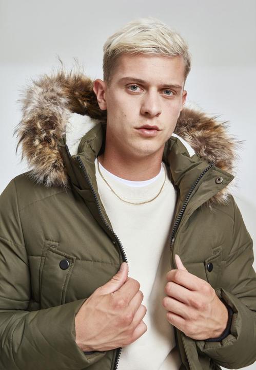 Actual product image Urban Classics Faux Fur Hooded Jacket (XXL)