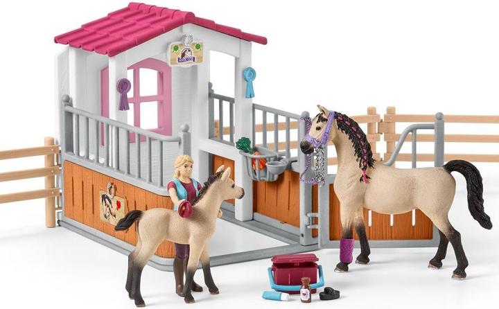 Produktbild Schleich Pferdebox mit arabischen Pferde und Begleiter