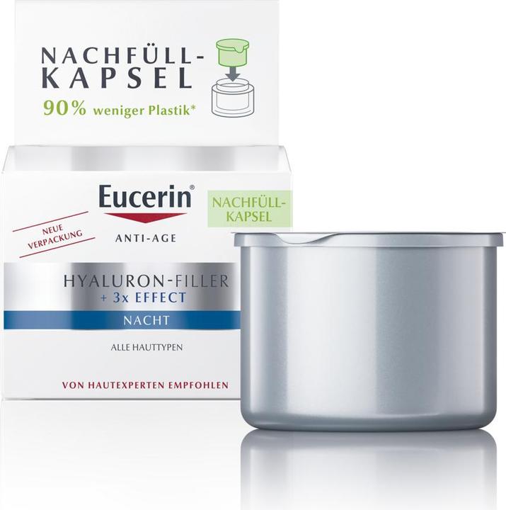 Produktbild Eucerin HYALURON-FILLER + 3x EFFECT Nacht Nachfüllkapsel (50 ml, Nachtcreme)