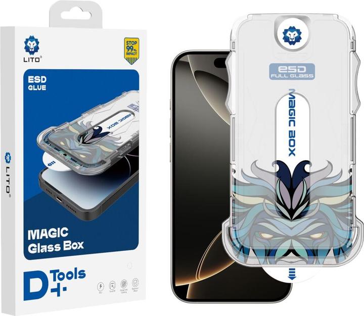 Image du produit Lito Verre blindé avec outil d'installation (1 pièce(s), Apple iPhone 16 Pro Max)