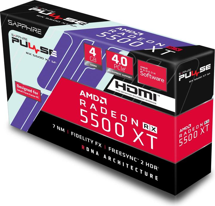 Actual product image Sapphire Pulse Radeon RX 5500 XT SF (4 GB)