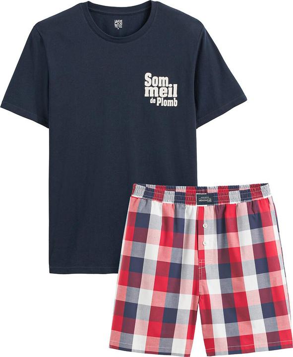 Navy plaid
