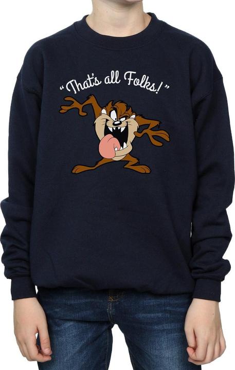 Actual product image Looney Tunes Boys That's All Folks Tasmanian Devil Sweatshirt (152, 158)