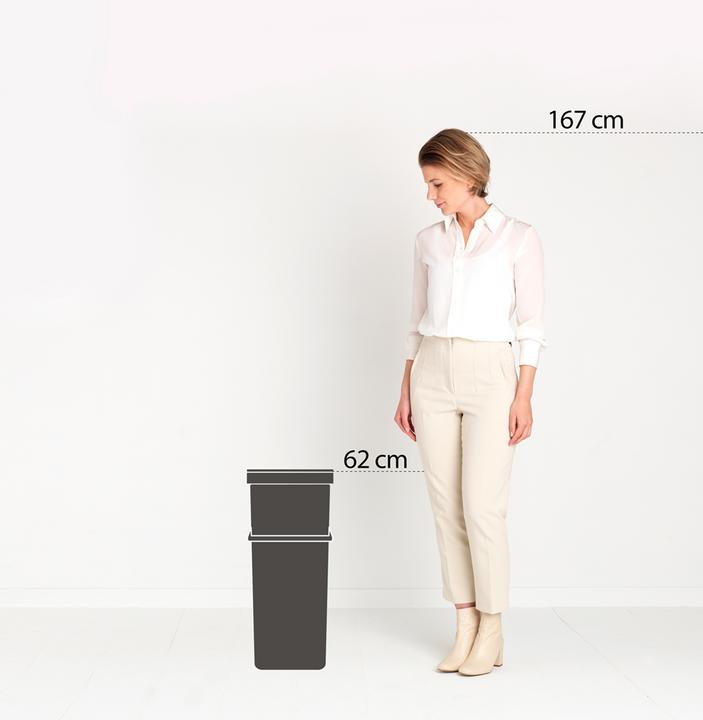 Image du produit Brabantia Seau de recyclage Sort & Go 40 l, vert (40 l)