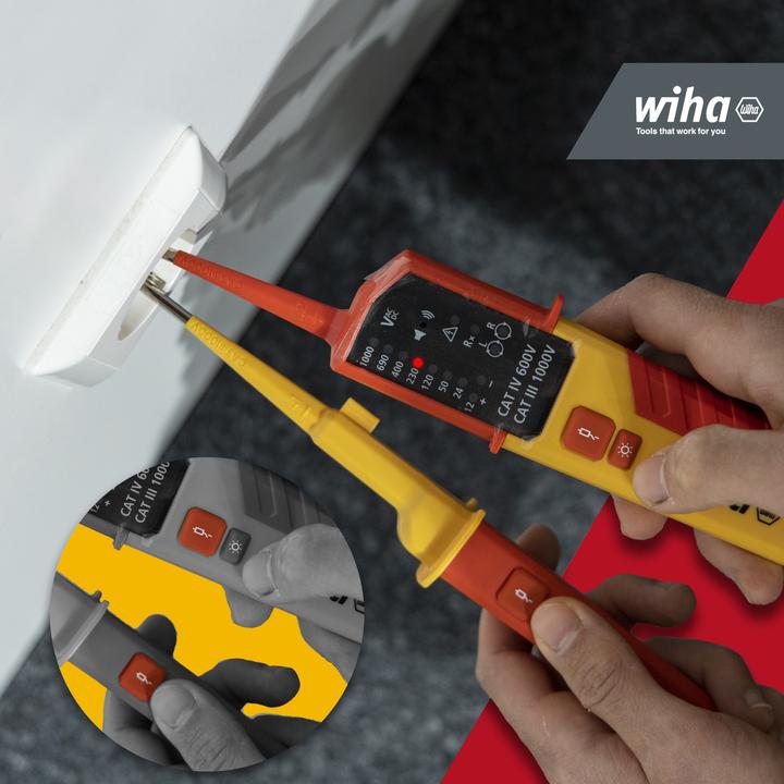 Produktbild Wiha Spannungs- und Durchgangsprüfer (CAT IV 600V, CAT III)