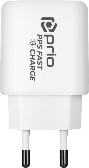 Actual product image prio Fast Charge Wall Charger 25W PD PPS (USB C)+QC 3.0 (USB A) white (25 W)