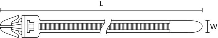 Image du produit HellermannTyton Hellermann Tyton T30RSF - Polyamide - Blanc - 3,2 cm - 135 N - 15,8 cm - 3,6 mm (Boucles de fixation, 158 mm, 500 pcs)