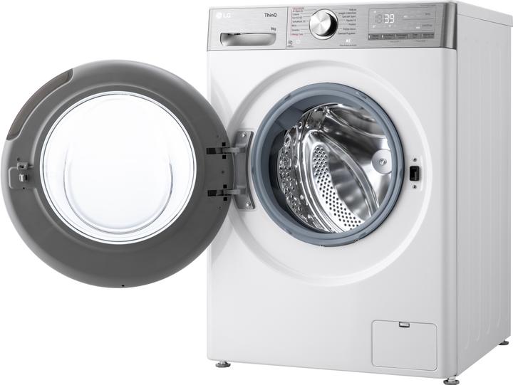 Produktbild LG F4R9009TPWC 9kg Waschmaschine Klasse A -40% AI DD mit Dampf (9 kg, Links)
