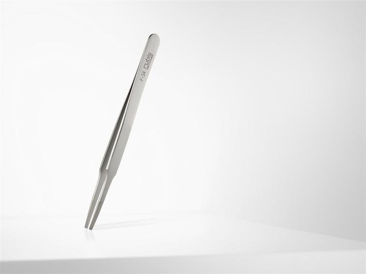Rubis Pinzette, lang abgerundet, Inox
