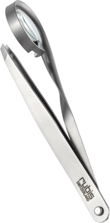 Immagine prodotto Rubis Pinzette mit Lupe, schräg, Inox