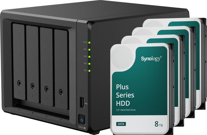 Actual product image Synology DS925+ (4 x 8 TB, Synology HAT 33xx)