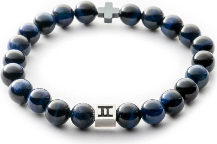 Produktbild Gemini Classic Tiger Eye Cross Dark Blue (21 cm, Edelstahl)
