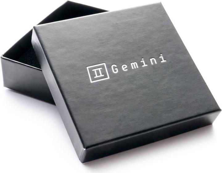 Actual product image Gemini Basic Hematite Silver (18 cm, Stainless steel)