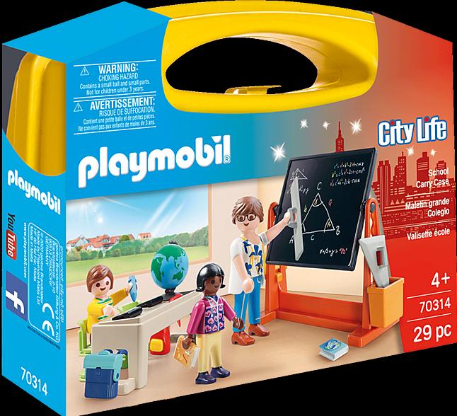 Produktbild Playmobil Box Schule (70314, Playmobil City Life)