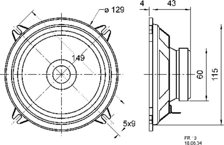 Actual product image Visaton Full range loudspeaker FR 13, 4 Ohm