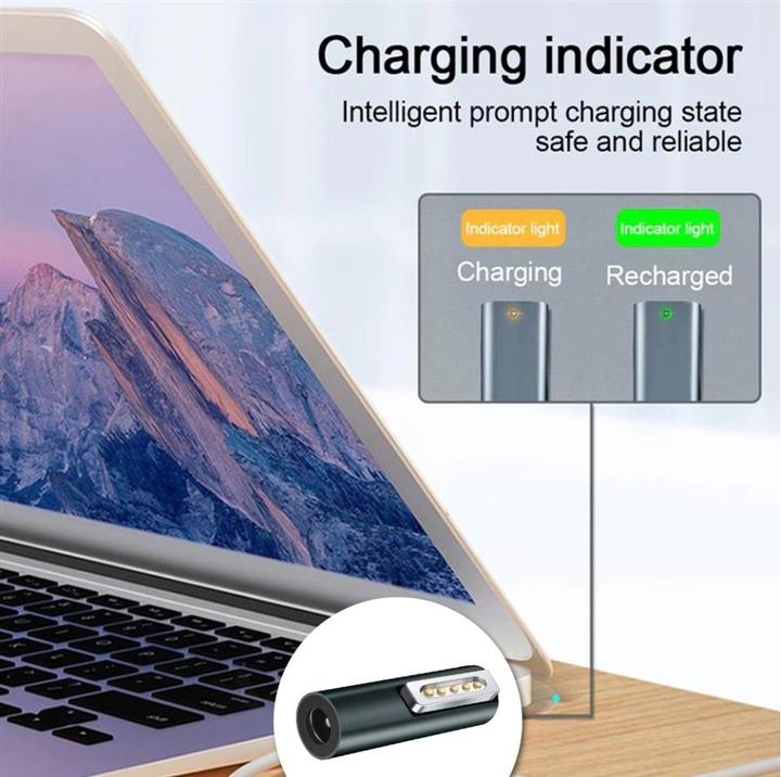 Produktbild PowerGuard DC Barrel zu MagSafe 1 Adapter 90 Grad für MacBook Pro, Air (85 W)
