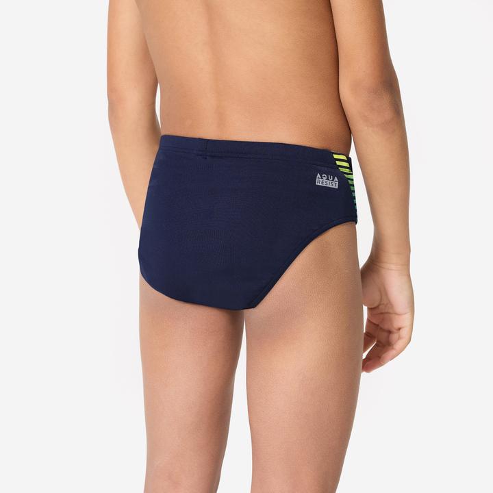 Produktbild Nabaiji Badehose Slip Jungen - 900 Yoke blau/gelb (14, 15, 16)
