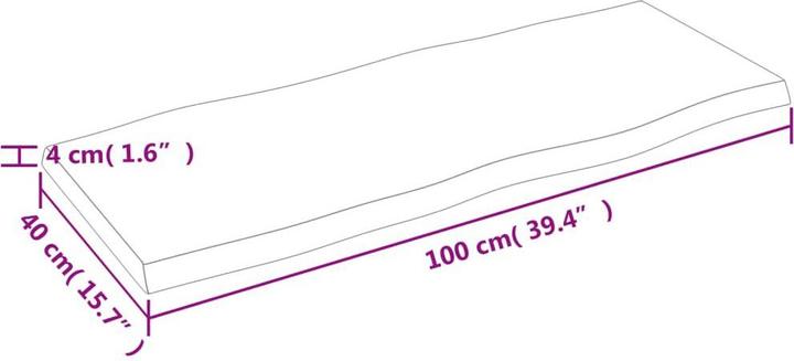 Immagine prodotto VidaXL Chaim (100 x 40 x 4 cm)