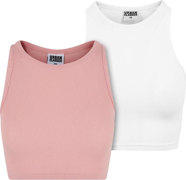 Urban Classics Ladies Cropped Rib Top 2-Pack - 19707