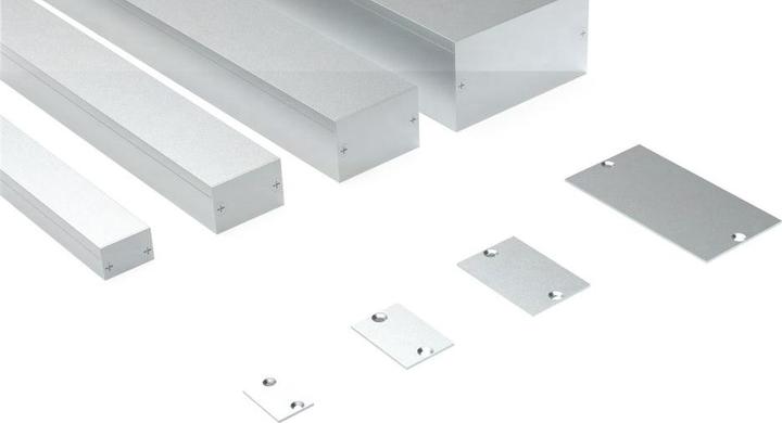 Produktbild Elbro Endplatte für Kabelkanal, Aluminium, 60×40mm, mit Schrauben