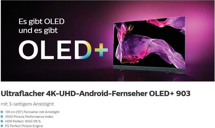 Image du produit Philips 55OLED903/12 (55", OLED, 4K, 2018)