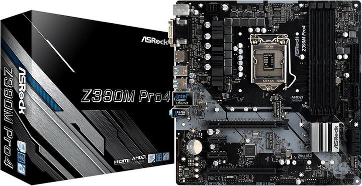 Image du produit AsRock Z390M Pro4 (LGA 1151, Intel Z390, mATX)