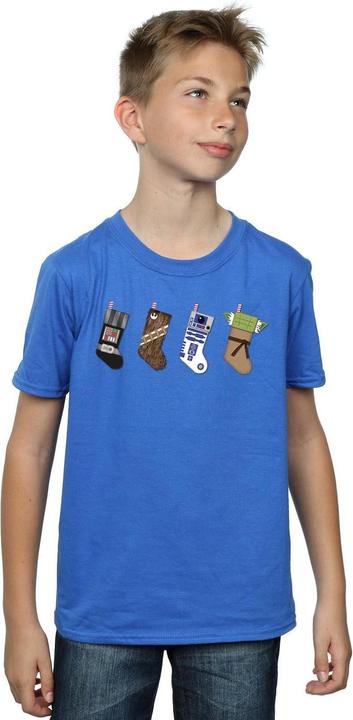 Actual product image Star Wars Boys Christmas Stockings T-Shirt (140, 146)