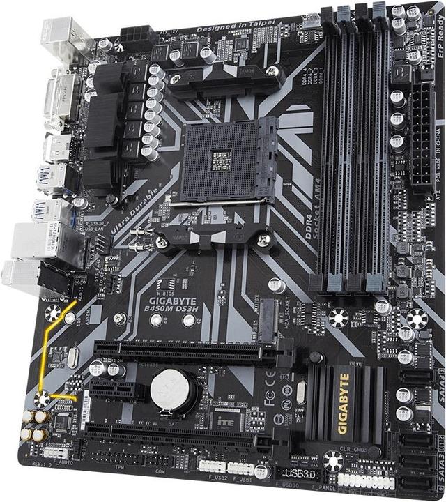 Produktbild Gigabyte B450M DS3H (AM4, AMD B450, mATX)