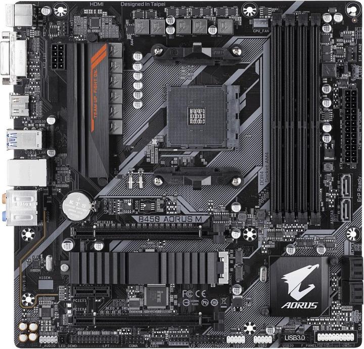 Gigabyte B450 Aorus M (AM4, AMD B450, mATX)