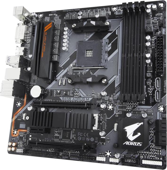 Produktbild Gigabyte B450 Aorus M (AM4, AMD B450, mATX)