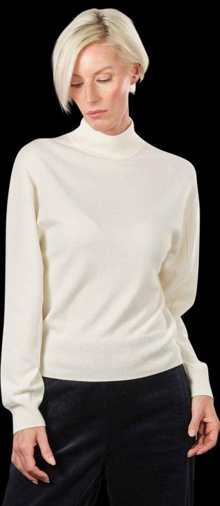 Marc O'Polo Long Sleeve Pullover Stand-Up Collar Creamy Whit