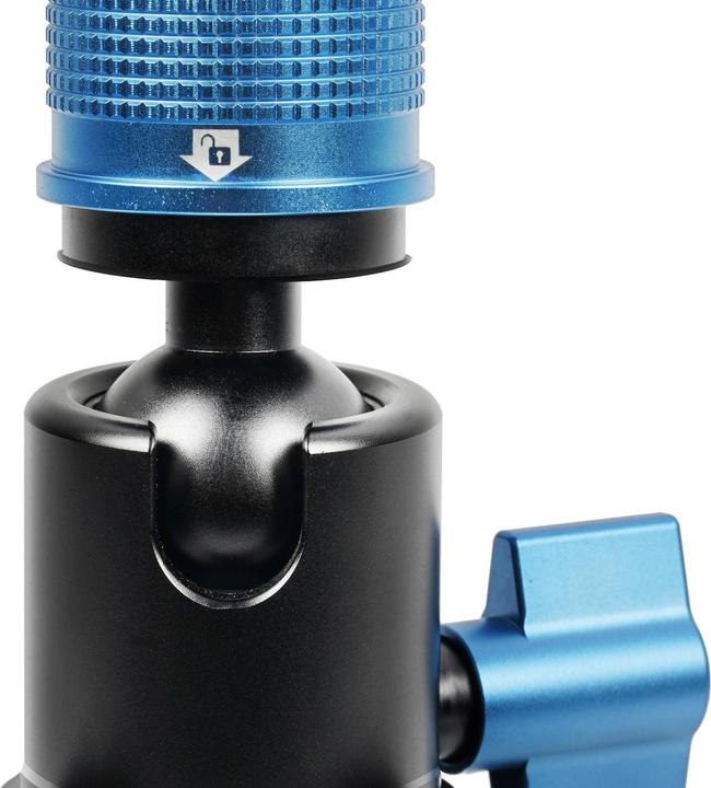 Actual product image Sirui P-424FL Carbon Fibre Monopod with Stand and video head VH-10 (Carbon, Metal)