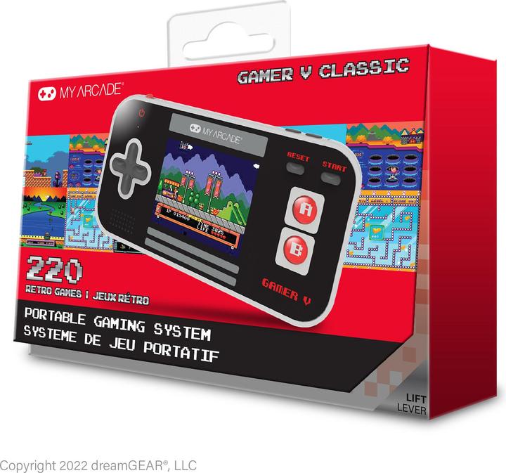 Immagine prodotto MyArcade MY ARCADE, GAMER V CLASSIC (220 GIOCHI IN 1), NERO/GRIGIO/ROSSO