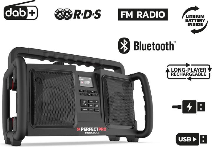 Actual product image PerfectPro Rockbull (FM, DAB+, Bluetooth)
