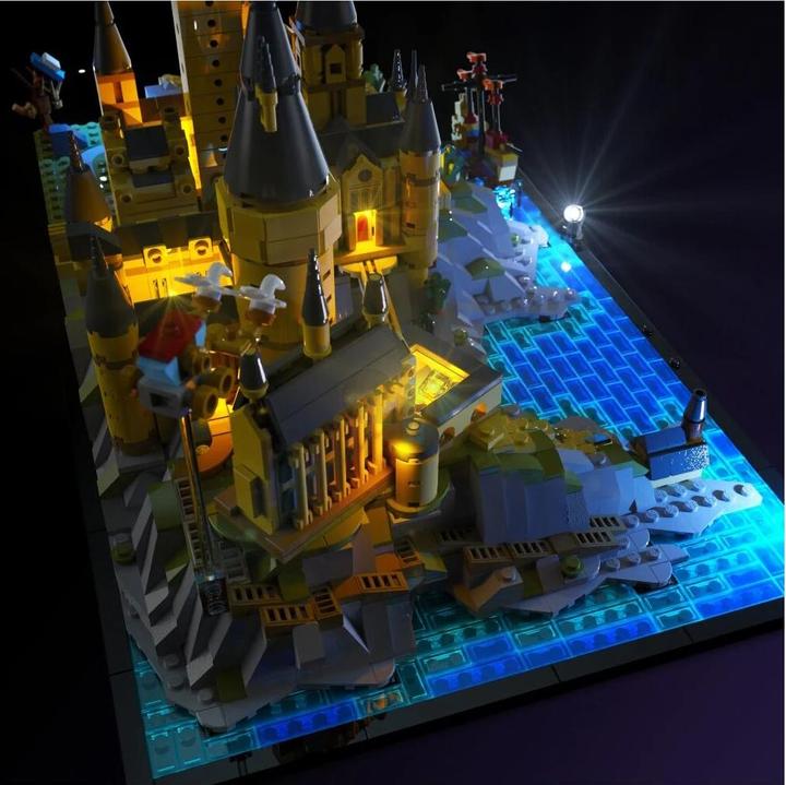 Image du produit Light my bricks LMB 2.0 Jeu de lumières LED pour LEGO 76419 Harry Potter Château de Poudlard avec terrain du château