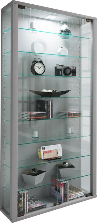 Productafbeelding VCM Collectie Wandvitrine Hout Glas Vitrosa Maxi (59 x 18 x 114 cm)