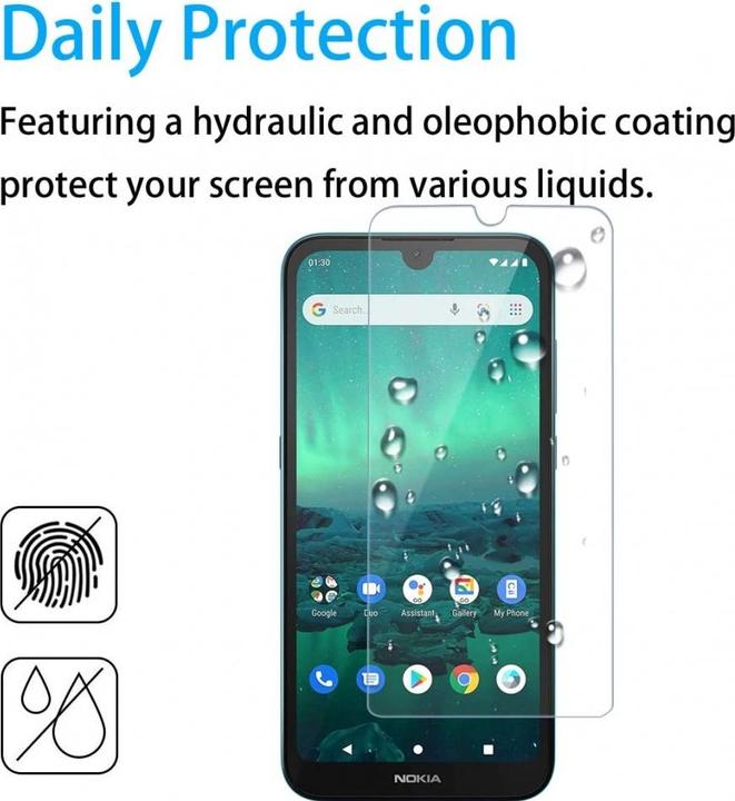 Actual product image Screenguard Nokia 1.3 Protective Glass Film Case Friendly Design (1 Piece, Nokia 1.3)