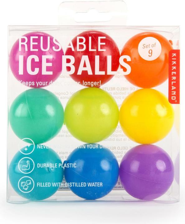 Image du produit Kikkerland Boules de glace réutilisables (Glaçons réutilisables)