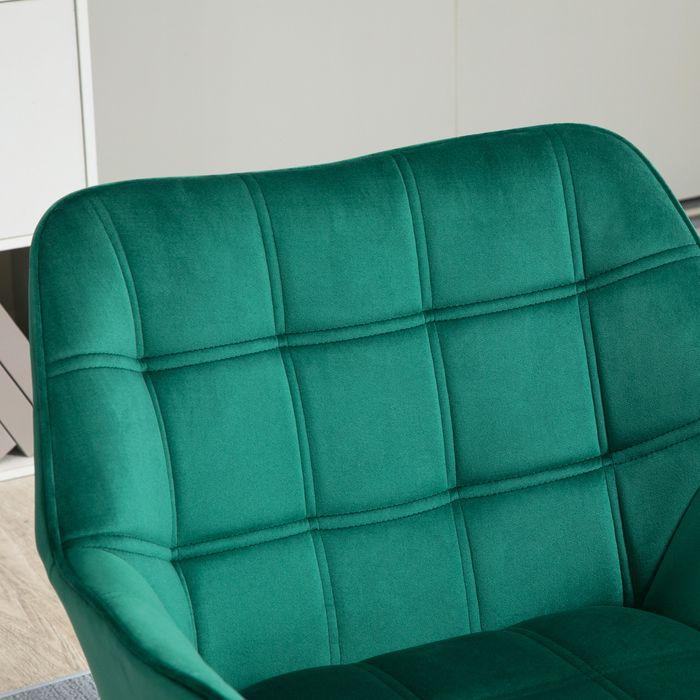 Actual product image Swisshandel24 Single armchair Relax armchair with velvet look, raised legs Scandinavian upholstered armchair